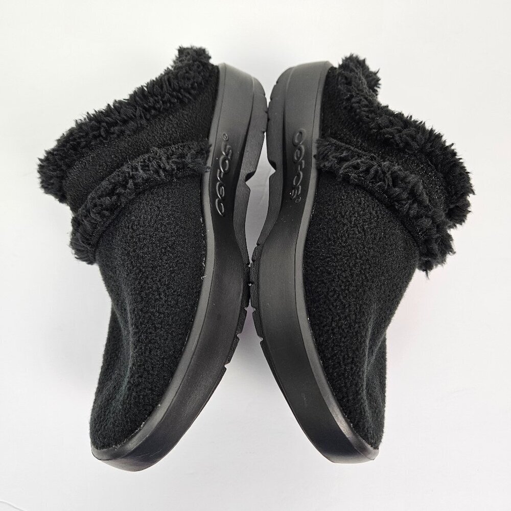 OOFOS OOcoozie Mule Shoe Black Sherpa US 7/EU 38 - Picture 5 of 10